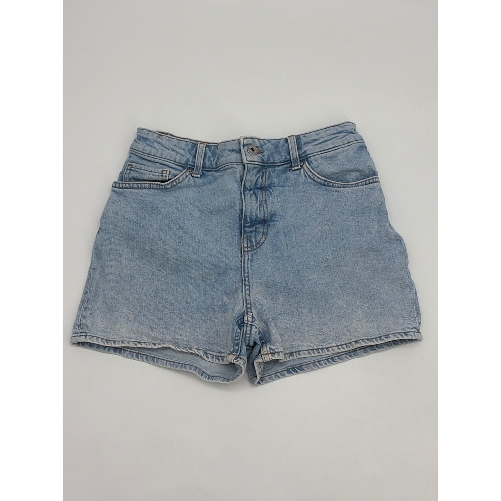 H&M Womens Light Wash High Waisted Denim Shorts Blue Size 4 1130030 7